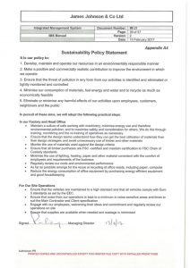 Sustainability Policy